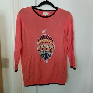 Modcloth hot air balloon orange sweater